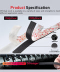 Heavy Duty Reclosable Fastener Strips One Half Inch By Four Feet Industrial Strength Self Mating Interlocking Mushroom Heads With Strong Adhesive For Indoor Outdoor Home Office Decor Built To Last And Grips Tight