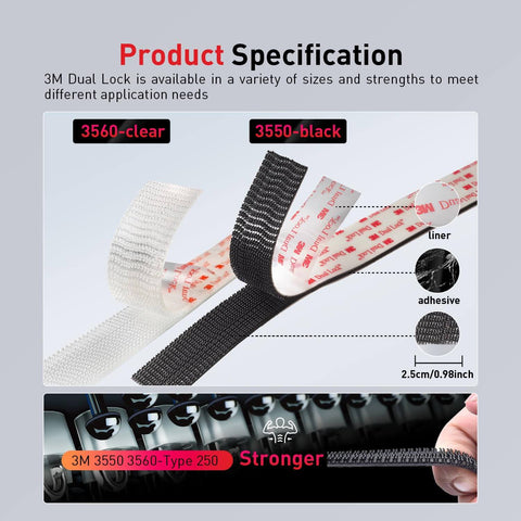 Heavy Duty Reclosable Fastener Strips One Half Inch By Four Feet Industrial Strength Self Mating Interlocking Mushroom Heads With Strong Adhesive For Indoor Outdoor Home Office Decor Built To Last And Grips Tight