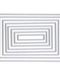 8 Piece Rectangle Cutting Die Set For Scrapbooking And Card Making Includes Eight Size Options 12x8cm 11x7cm Durable Carbon Steel