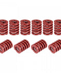 Die Springs For 3D Printers And Die Machinery Pack Of 20 Red Spiral Compression Springs 12mm Outer Diameter 20mm Free Length Closed End Medium Load