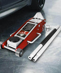 Low Profile 3 Ton Racing Floor Jack With Dual Pistons Quick Lift Pump For SUVs And Trucks Aluminum And Steel