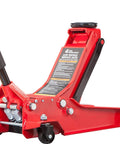Low Profile 4 Ton Hydraulic Floor Jack With Dual Piston Quick Lift Pump For Fast Lifts 4 Inch To 20 Inch Rise Ideal For Cars Trucks And SUVs Red