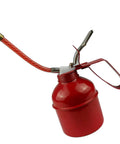 Easy Grip 400ml Manual Oiler Can with Red Lever for Precise Lubrication, featuring a flexible hose for home and auto maintenance.
