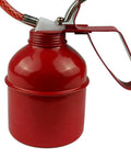 Easy Grip 400ml Manual Oiler Can With Red Lever for precise lubrication, featuring flexible hose, hand pump for machinery maintenance.