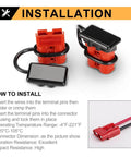 Installation guide for 50 Amp Battery Quick Connect Disconnect Plug Kit, 6 To 10 Gauge Wire Harness, 4 Pack Red Quick Connect Plugs For Winch