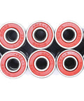 Stack of Quiet 608RS Skateboard Bearings Red 100 Pack Low Noise High Precision 8x22x7mm For Pro Riders And DIY Builds