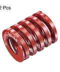 Red 65Mn Die Spring For Molds And 3D Printer Applications, 30mm Outer Diameter, 16mm Inner Diameter, Two Pack Uxcell