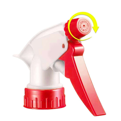 Red and white adjustable nozzle for 16oz Adjustable No Leak No Clog Spray Bottles 2 Pack BPA Free HDPE For Cleaning Solutions Plants