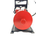Front view of Air Hydraulic Pump 0.45 Gal 10,000 PSI Reservoir NPT 3/8" Oil Outlet, NPT 1/4" Inlet, Air Hydraulic Foot Pump Red