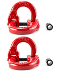 G80 Alloy Steel Hammerlock Coupling Link One Half Inch Red Painted, 12,000 Lbs Working Load Limit, 2 Pack, close-up view