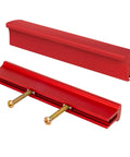 Six Pack Adjustable Cabinet Handles In Red Aluminum For Kitchen Drawers And Cabinets With Center To Center Hole Spacing From 1 To 4 Inches Includes Screws For Easy Installation Durable Lightweight Aluminum Pulls For Dressers And Cabinets