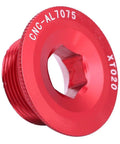 Red aluminum crank tension bolt for Crank Tension Bolt Bicycle arm Cycling Screw 105 end Bike dust Covers Gold crankset m20 Bolts 2 Fixing ii preload m582 for Aries