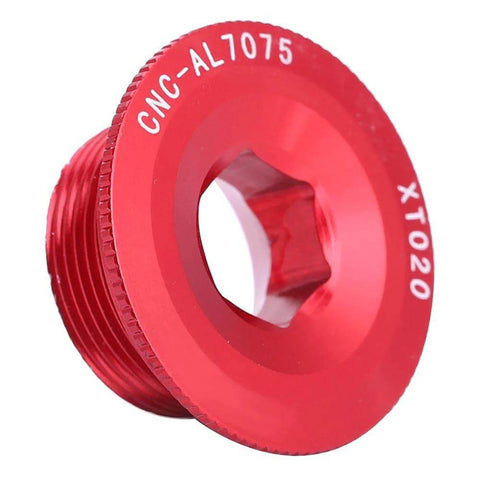 Red aluminum crank tension bolt for Crank Tension Bolt Bicycle arm Cycling Screw 105 end Bike dust Covers Gold crankset m20 Bolts 2 Fixing ii preload m582 for Aries