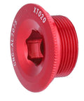 Red aluminum Crank Tension Bolt Bicycle arm Cycling Screw 105 end Bike dust Covers Gold crankset m20 Bolts 2 Fixing ii preload m582