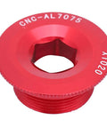 Red crank tension bolt CNC-AL7075 with X1020 marking, designed for bicycle arm cycling screw 105 end bike dust covers gold crankset m20 bolts 2 fixing