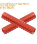 Red Aluminum Round Standoff Spacers Set 10 Pcs M3 x 25mm Female Threaded Column Spacers For RC Airplane
