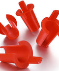 Red plastic 200-pack 5/16 Inch Anti-short Bushing 3/8 Inch Electrical Mc/bx Cable Bushing Red Head Electrical Wire Connectors