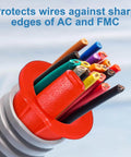 ✝️ 200-pack 5/16 Inch Anti-short Bushing 3/8 Inch Electrical Mc/bx Cable Bushing Red Head Electrical Wire Connectors