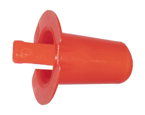 Anti Short Bushings For Flex Conduit ProConnex 02 55037L Red plastic conduit fitting close-up