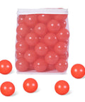 2.75 Inch Big Ball Pit Balls - Crush Proof Plastic Balls for Ball Pit Pack of 50pcs Set for Toddlers with Storage Bag (Red)