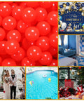 2.75 Inch Big Ball Pit Balls - Crush Proof Plastic Balls for Ball Pit Pack of 50pcs Set for Toddlers Ball Pool Playtent Tunnels with Reusable Storage Bag (Red)