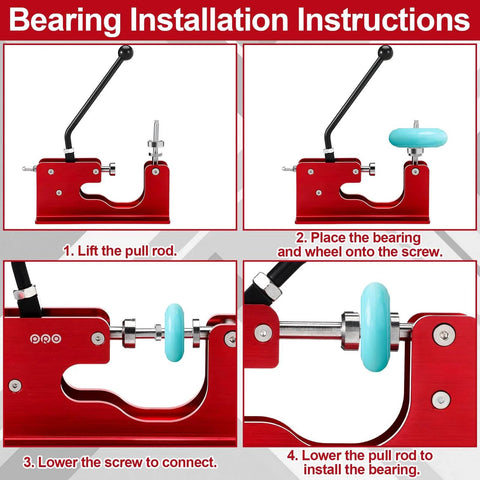 Bearings Press And Puller Tool For Skateboards And Longboards 8mm Bearings No Sweat Easy Lever Action For Smooth Install And Removal