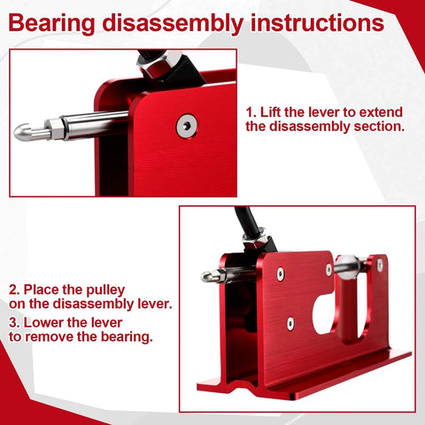 Bearings Press And Puller Tool For Skateboards And Longboards 8mm Bearings No Sweat Easy Lever Action for smooth install