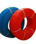 Half Inch 300 Inch PEX Tubing Combo Pack With One Red And One Blue Tube For Hot And Cold Water Plumbing Systems