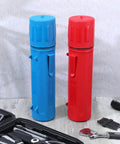 2 Pcs Welding Rod Storage Tube 14 Inch Airproof Waterproof Electrode Sticks Container Red And Blue Durable ABS Case