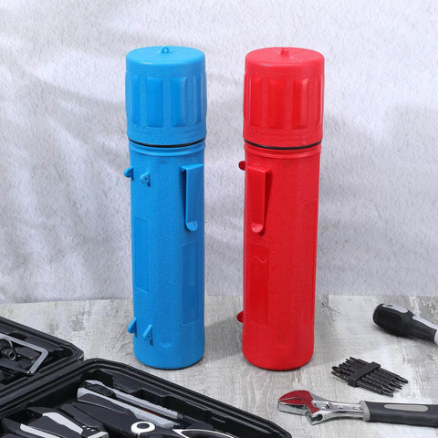 2 Pcs Welding Rod Storage Tube 14 Inch Airproof Waterproof Electrode Sticks Container Red And Blue Durable ABS Case