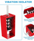Ceiling Vibration Isolator Hangers 4 Pack With Mechanical Vibration Damping Mounts Red for soundproofing and reducing noise