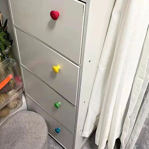 Red Ceramic Knobs Set Of 4 For Cabinets And Drawers Round Colored Drawer Handles For Kitchen Cabinets Dresser And Wardrobe Hardware Durable Zinc Alloy Construction Smooth Finish Child Safe Design