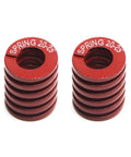 Two Red Die Springs For 3D Printers, 20Mm Outer Diameter, 10Mm Inner Diameter, 25Mm Long, Steel Spiral Compression Springs, Red Finish