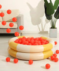 2.75 Inch Big Ball Pit Balls - Crush Proof Plastic Balls for Ball Pit Pack of 50pcs Set for Toddlers in yellow inflatable pool