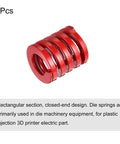 Two-Piece Red 25mm Die Springs With 30mm Free Length For Die Machinery And 3D Printer Parts, 65Mn Material, medium-load compression