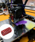 3D printer with inset of Spiral Die Springs For 3D Printer And Die Machinery uxcell 14mm Outer Diameter 20mm Free Length Red Medium Load 10 Pack 65Mn Material Mould Die Compression Springs For 3D Printer Electric Part