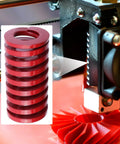Red Medium Load Die Springs Set For Mold Pressing 6 Pack Heavy Duty 1.15 Inch Outer Diameter 0.63 Inch Inner Diameter 2.36 Inch Free Length TM 30 By 60mm Rectangular Closed End Compression Springs For Die Mold Equipment Antrader