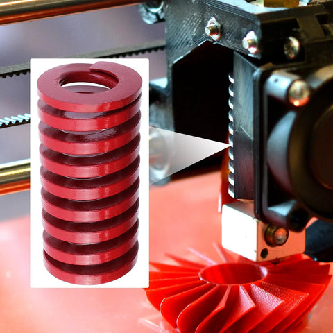 Red Medium Load Die Springs Set For Mold Pressing 6 Pack Heavy Duty 1.15 Inch Outer Diameter 0.63 Inch Inner Diameter 2.36 Inch Free Length TM 30 By 60mm Rectangular Closed End Compression Springs For Die Mold Equipment Antrader