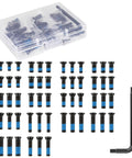 Red Dot Sight Mounting Screws Set - 18 Sets Compatibel with RMR Screws, screws arranged with hex key and plastic storage box