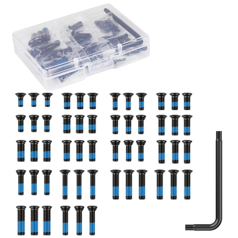 Red Dot Sight Mounting Screws Set - 18 Sets Compatibel with RMR Screws, screws arranged with hex key and plastic storage box