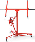 ✝️ Drywall Lift 11 FT, Drywall Jack Lift for Ceiling, 360° Adjustable Drywall Panel Hoist, 150LBS Heavy Duty Lifter in red