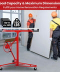 ✝️ Drywall Lift 11 ft Sheetrock Lift Drywall Hoist for Ceiling 360° Adjustable Drywall Lifter Foldable Sheetrock Jack 150lbs Heavy Duty