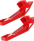 (2-Pack) XL Drywall Lift & Sheetrock Kicker Multi-Tool, red, side view, includes Built-In Drywall Rasp Tool & Bottle Opener, shown separately