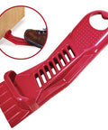 Drywall Panel Lifter, Door Hanging Tool, Multifunctional Drywall Installation Tool, Edge Rasp, Bottle Opener shown in red