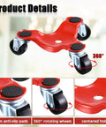 ✝️ 12 Pcs Furniture Mover Dolly 3 Wheels Dolly Steel Furniture Mover with Wheels 200 Lbs Load Capacity for Pool Table Home