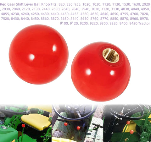 Replacement Red Gear Shift Lever Knob for Tractors Two Pack Durable OEM Equivalent Part With Easy Install And Secure Fit