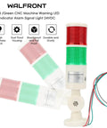 Red Green LED Tower Light For 24V DC CNC Machines, Industrial Signal Lamp For Milling Lathe And Factory Automation