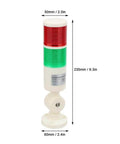 Red Green LED Tower Light For 24V DC CNC Machines, Industrial Signal Lamp For Milling Lathe And Factory Automation