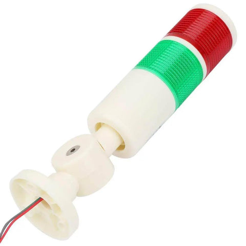 Red Green LED Tower Light For 24V DC CNC Machines, Industrial Signal Lamp For Milling Lathe And Factory Automation, Red And Green Flashing