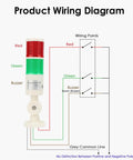 Red Green LED Tower Light For 24V DC CNC Machines, Industrial Signal Lamp For Milling Lathe And Factory Automation Wiring Diagram